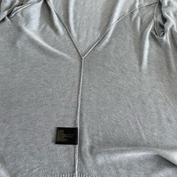 NWOT GRAY OPEN KNIT CARDIGAN - Picture 2 of 9